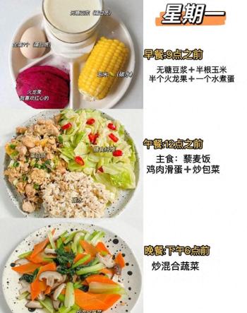 一周瘦十斤，详细一日三餐减肥食谱  -图1