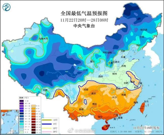 中央气象台寒潮大风双预警齐发，转发提醒！  -图2