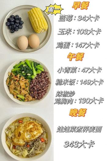 瘦10斤！减脂餐食谱一周七天  -图1