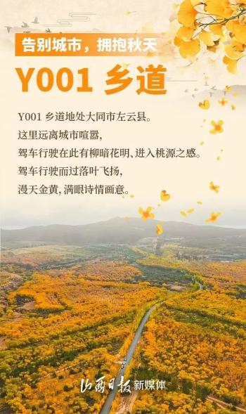 山西：3条赏秋自驾线路！迎着秋光，赶紧出发  -图3